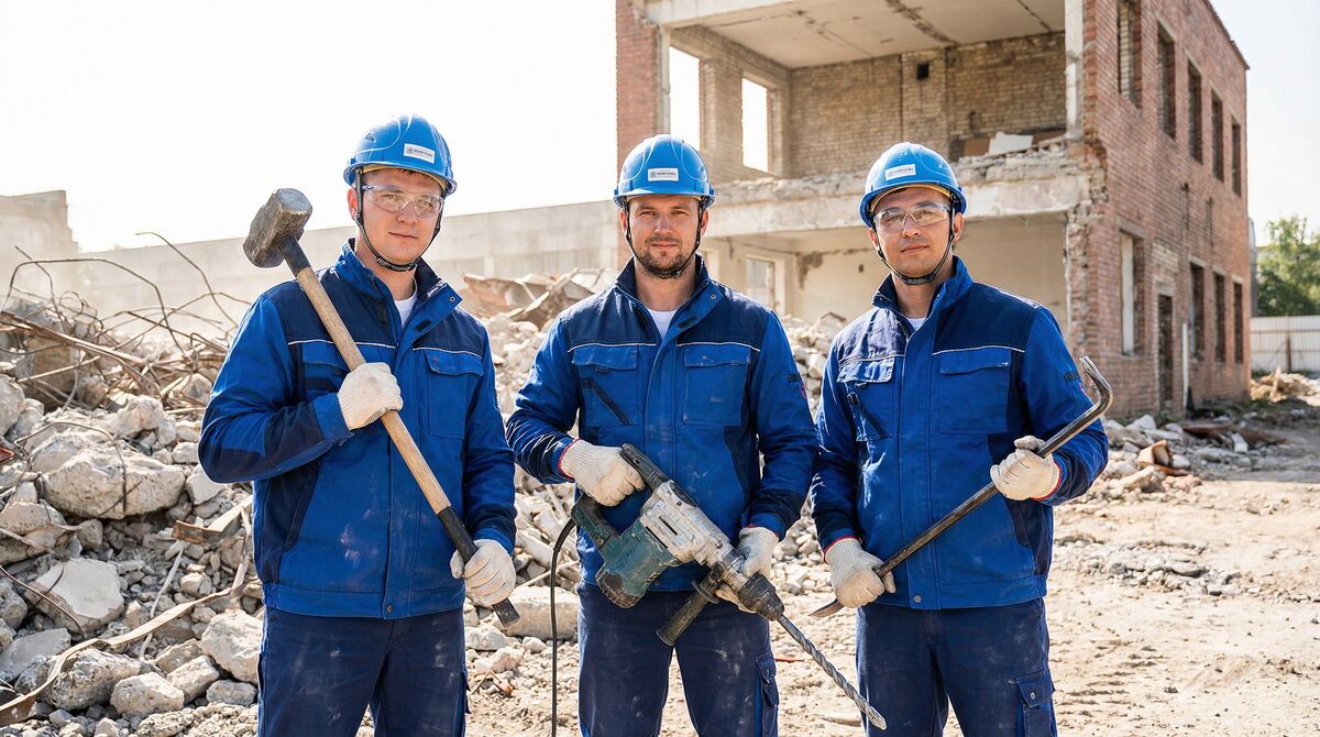 Професионален екип за къртене, чистене и извозване в София