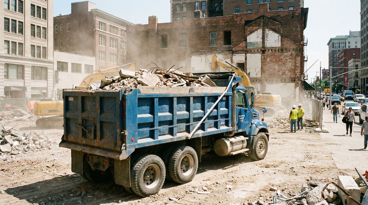 Извозване на строителни отпадъци